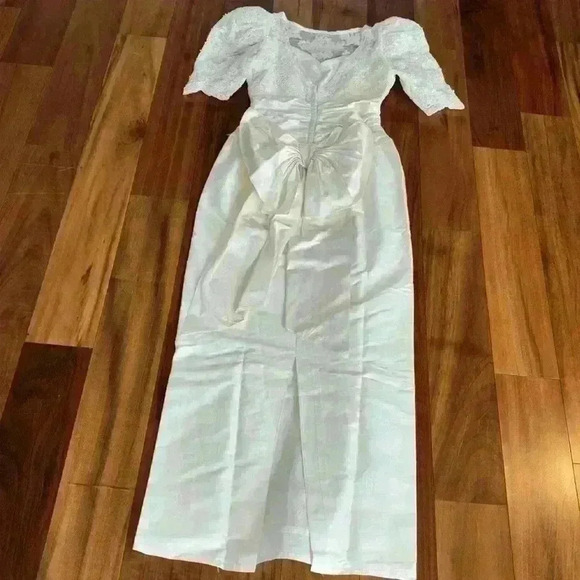 Vintage Alfred Angelo silk gown - Picture 9 of 16